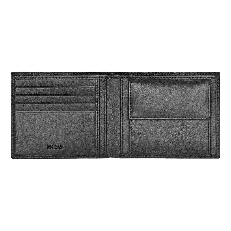 HUGO BOSS Brieftasche & Geldbörse, Classic Grained, Black, 5