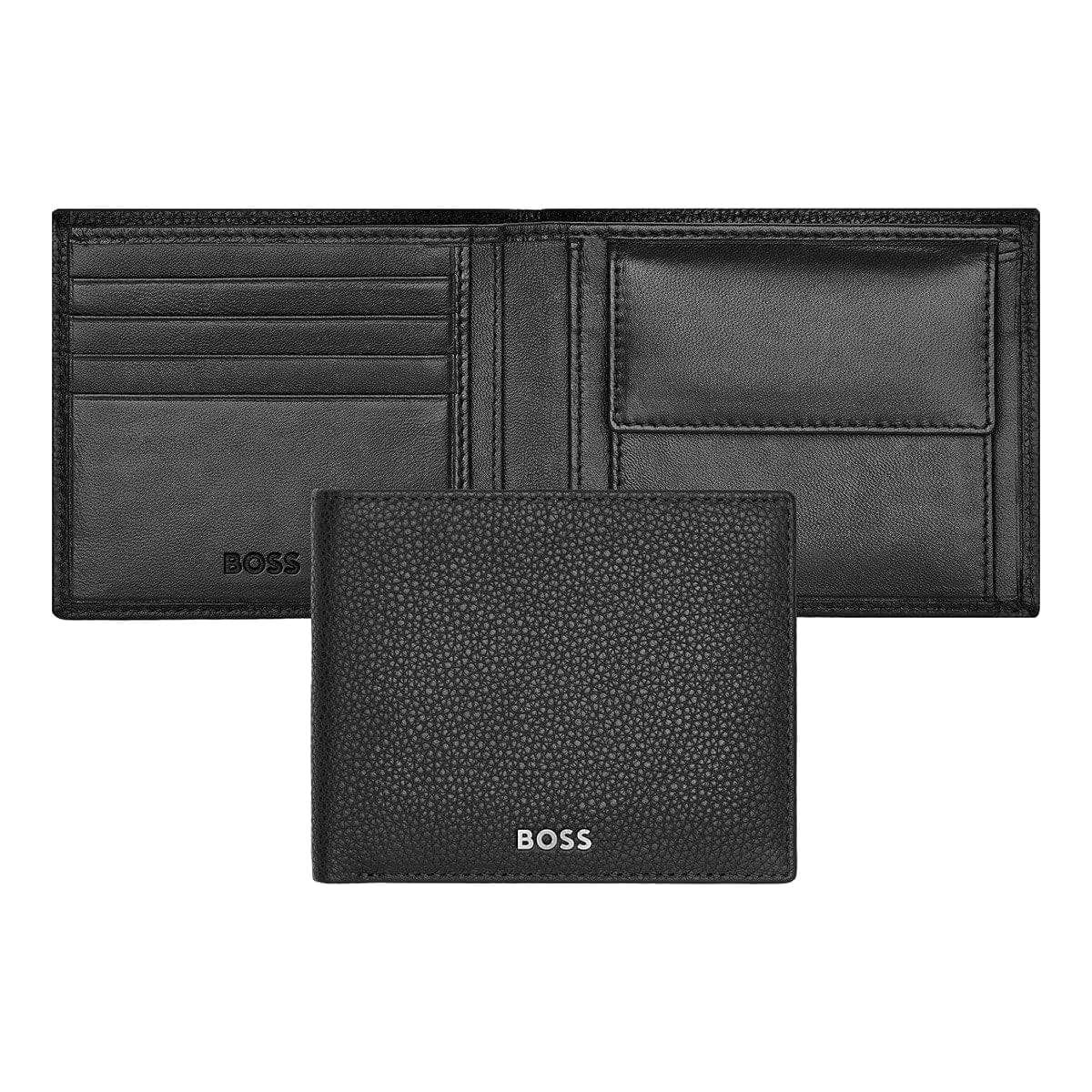 HUGO BOSS Brieftasche & Geldbörse, Classic Grained, Black, Gesamtansicht, 1