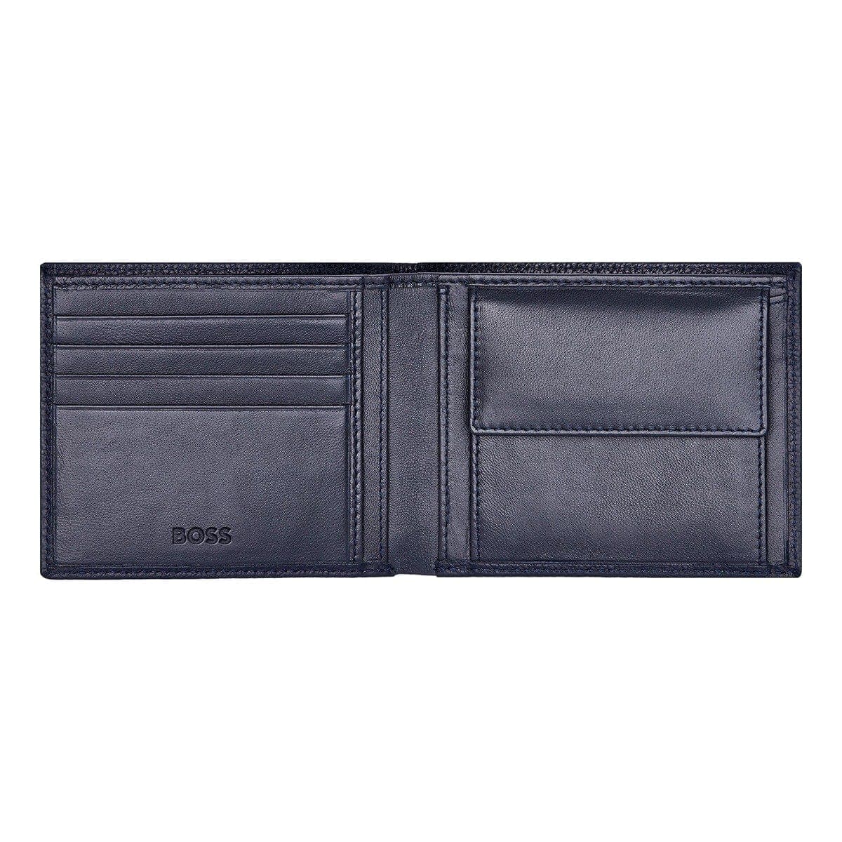 HUGO BOSS Brieftasche & Geldbörse, Classic Grained, Navy, 5