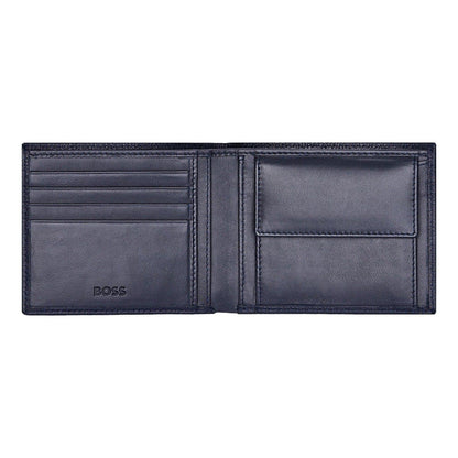 HUGO BOSS Brieftasche & Geldbörse, Classic Grained, Navy, 5