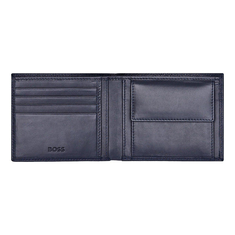 HUGO BOSS Brieftasche & Geldbörse, Classic Grained, Navy, 5