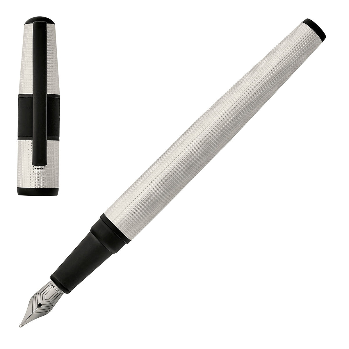 HUGO BOSS Füller Grid Pearl, schwarz - 8