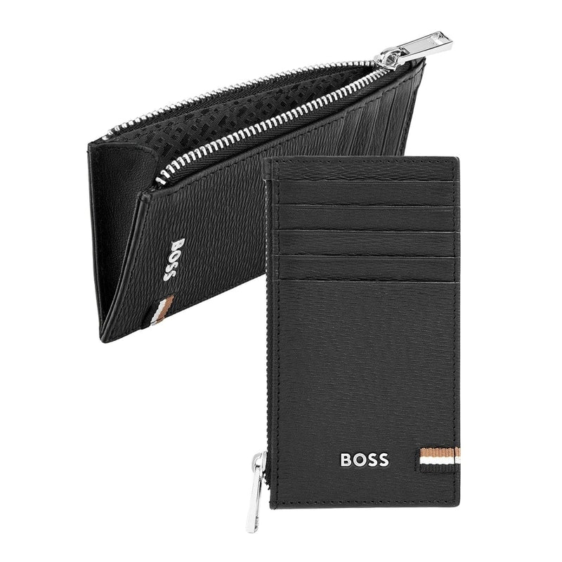 HUGO BOSS Kartenetui Iconic Zip, schwarz