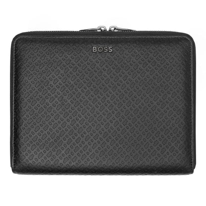 HUGO BOSS, Konferenzmappe, Monogram Zipped, Black