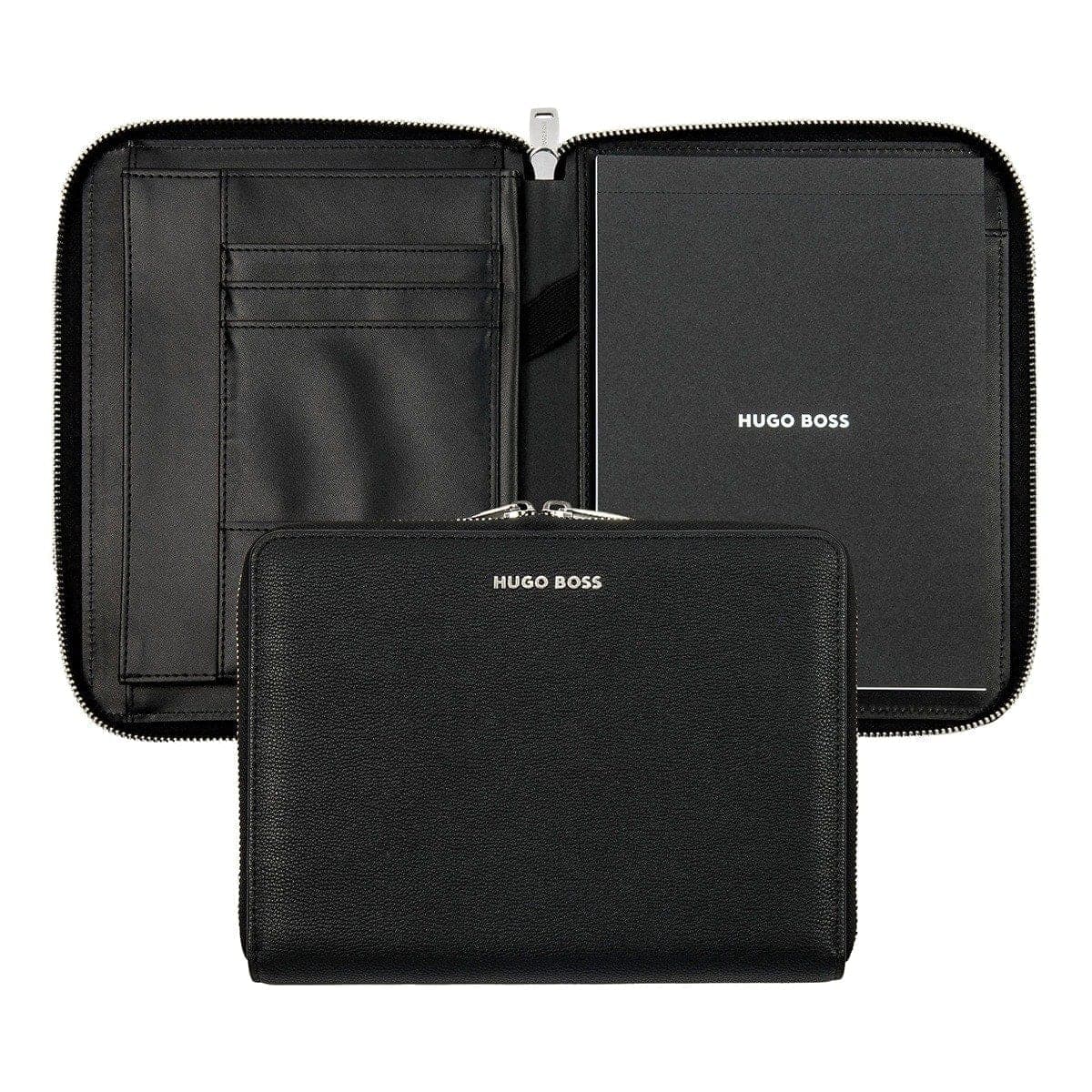 HUGO BOSS Konferenzmappe, Pure Iconic, Black, Gesamtansicht, 1
