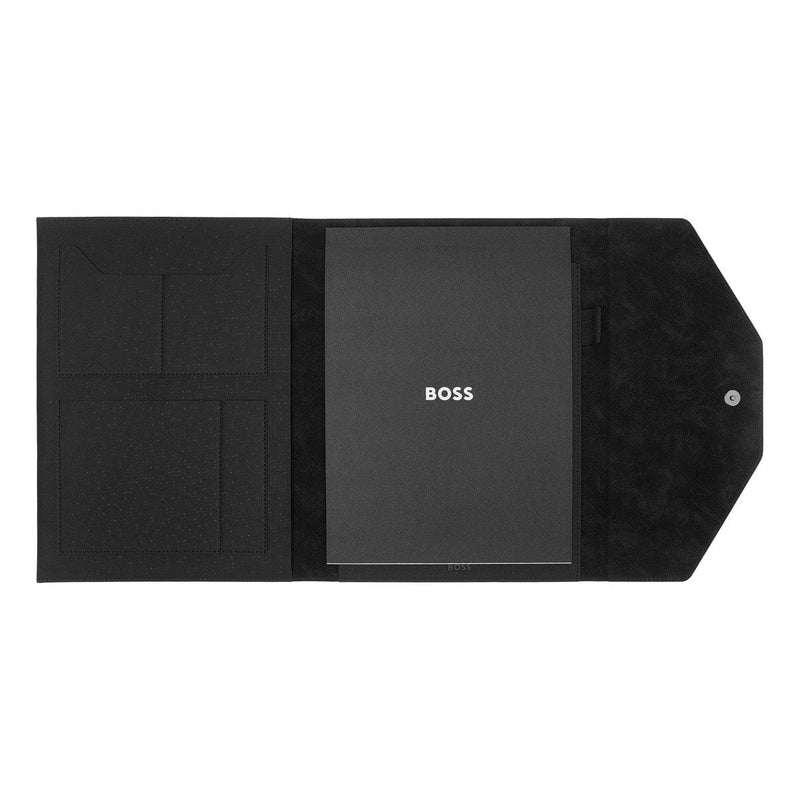 HUGO BOSS, Füller + Schreibmappe + Schlüsselanhänger, Rive