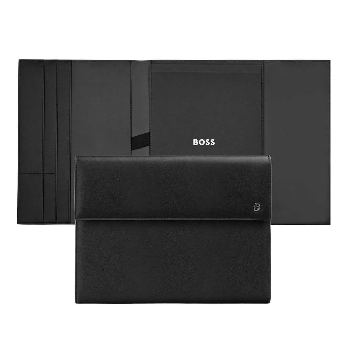 HUGO BOSS Konferenzordner Double B A4, Black & Gun - 6
