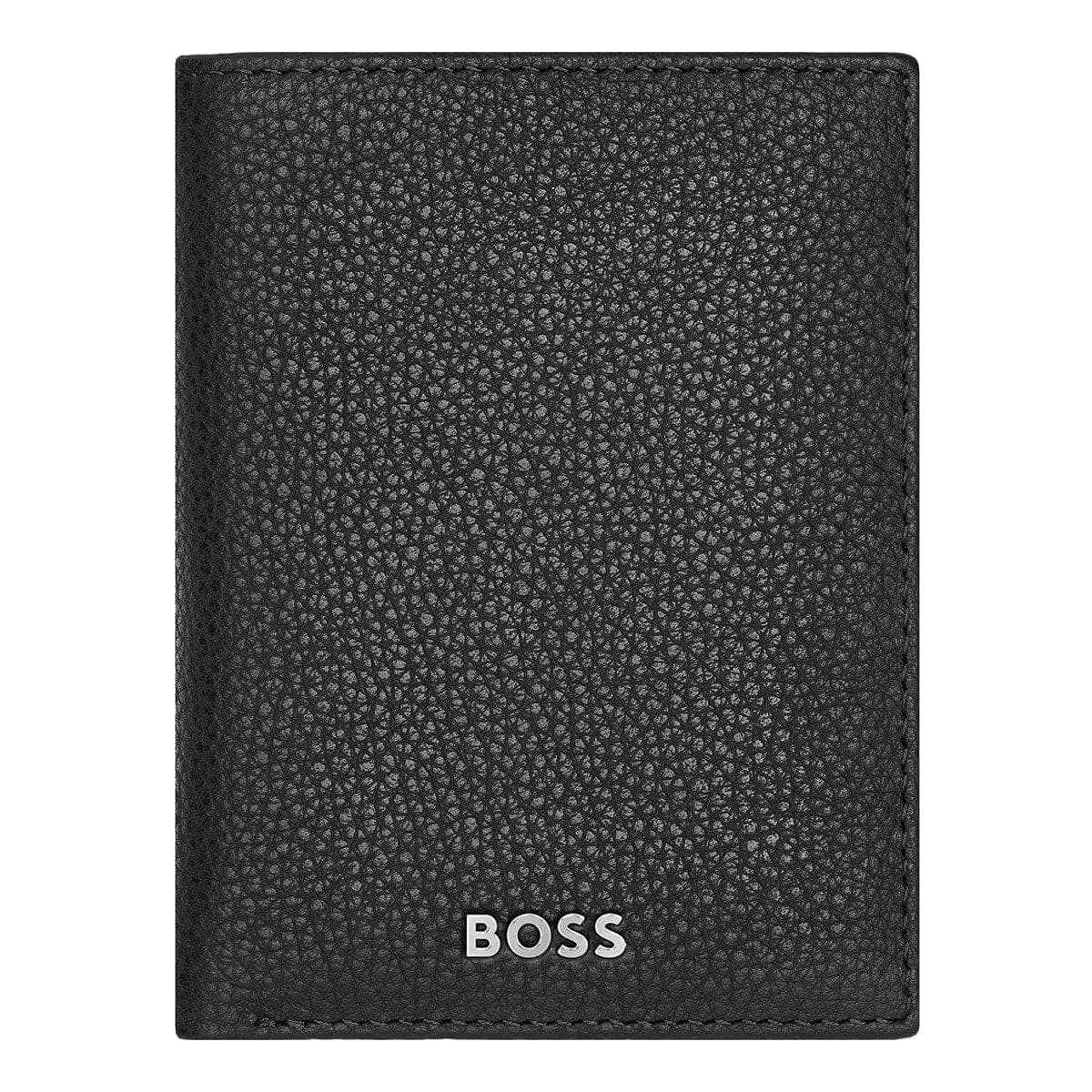 HUGO BOSS Kreditkartenetui, Classic Doppelhalter Grained, Black, 4