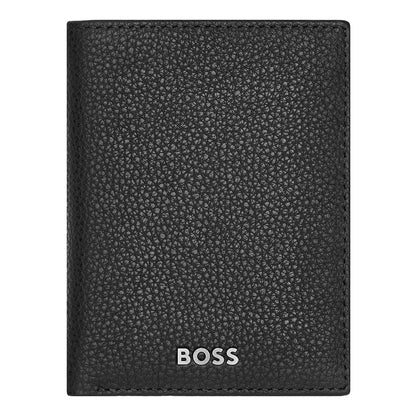 HUGO BOSS Kreditkartenetui, Classic Doppelhalter Grained, Black, 4