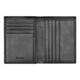 HUGO BOSS Kreditkartenetui, Classic Doppelhalter Grained, Black, 5