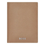 HUGO BOSS Kreditkartenetui, Classic Doppelhalter Grained, Camel, 4
