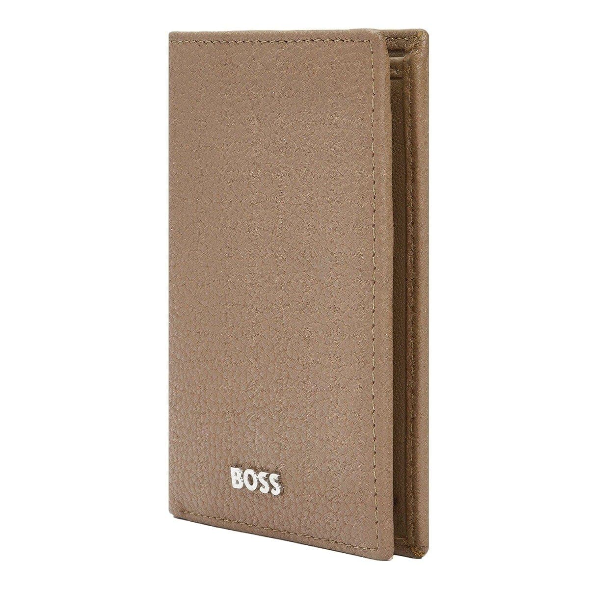 HUGO BOSS Kreditkartenetui, Classic Doppelhalter Grained, Camel, 6