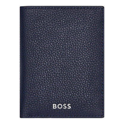 HUGO BOSS Kreditkartenetui, Classic Doppelhalter Grained, Navy, 4