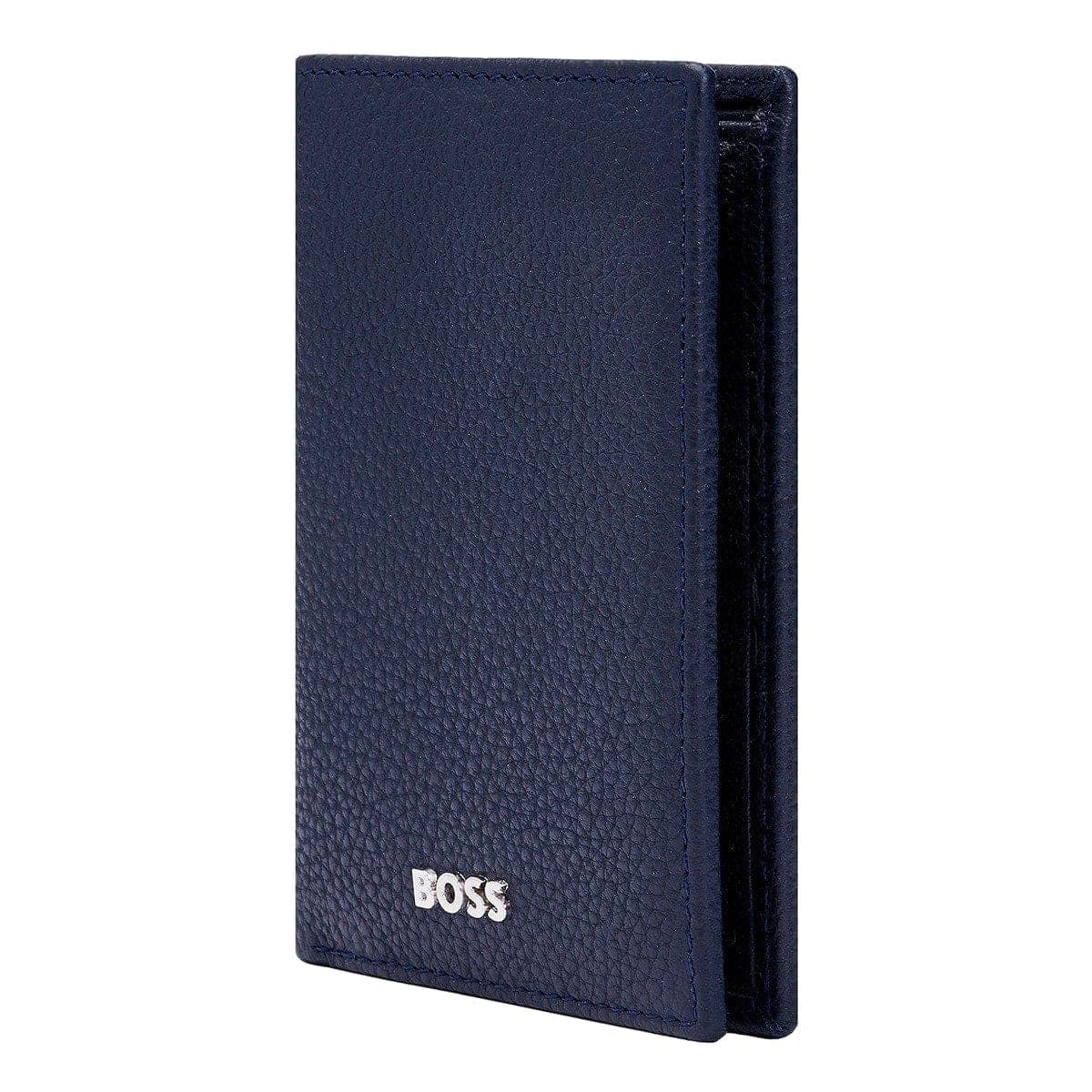 HUGO BOSS Kreditkartenetui, Classic Doppelhalter Grained, Navy, 6