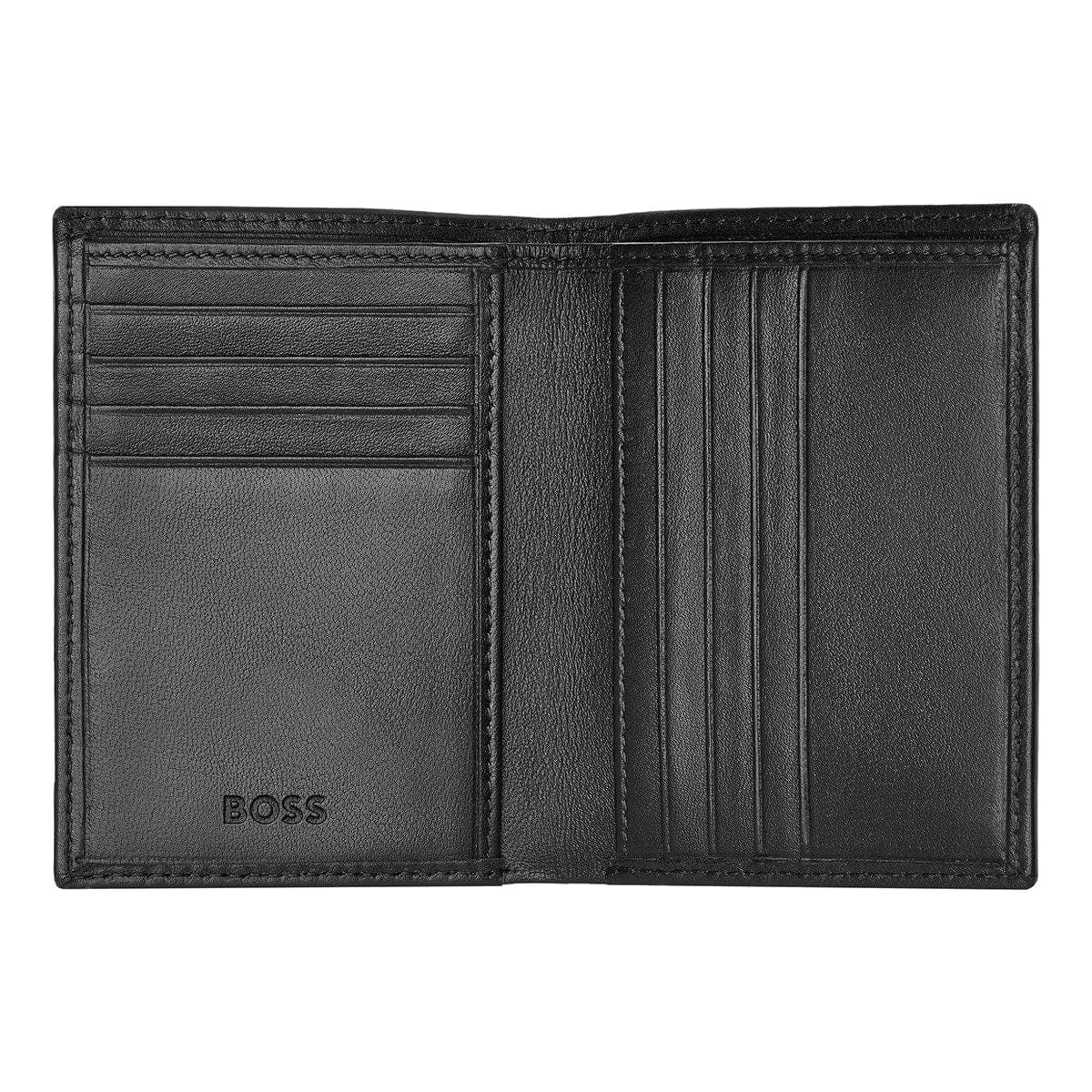 HUGO BOSS Kreditkartenetui, Classic Doppelhalter Smooth, Black, 4