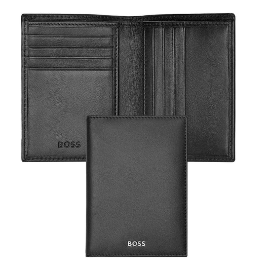 HUGO BOSS Kreditkartenetui, Classic Doppelhalter Smooth, Black, Gesamtansicht, 1