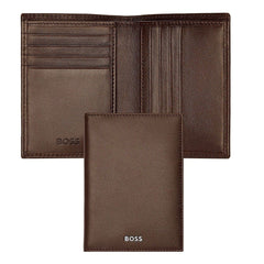 HUGO BOSS Kreditkartenetui, Classic Doppelhalter Smooth, Brown