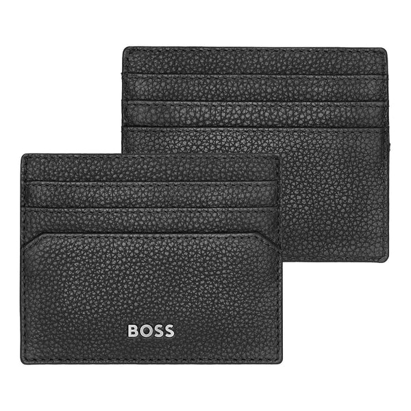 Étui pour cartes de crédit HUGO BOSS, Classic Grained, Black