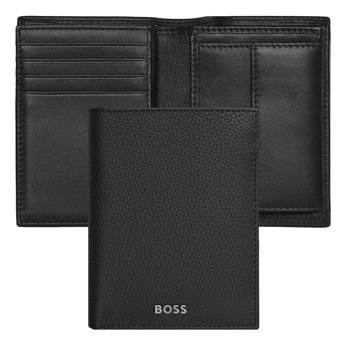 HUGO BOSS, Credit card holder, Classic Grained, Black