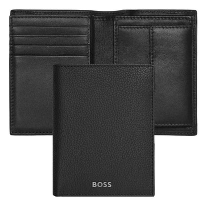 HUGO BOSS, Credit card holder, Classic Grained, Black