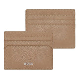 HUGO BOSS Kreditkartenetui, Classic Grained, Camel, Gesamtansicht, 1