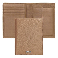 HUGO BOSS, Kreditkartenetui, Classic Grained, Camel