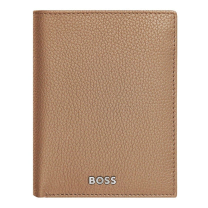 HUGO BOSS, Credit Card Holder, Classic Grained, Camel