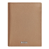 HUGO BOSS, Kreditkartenetui, Classic Grained, Camel
