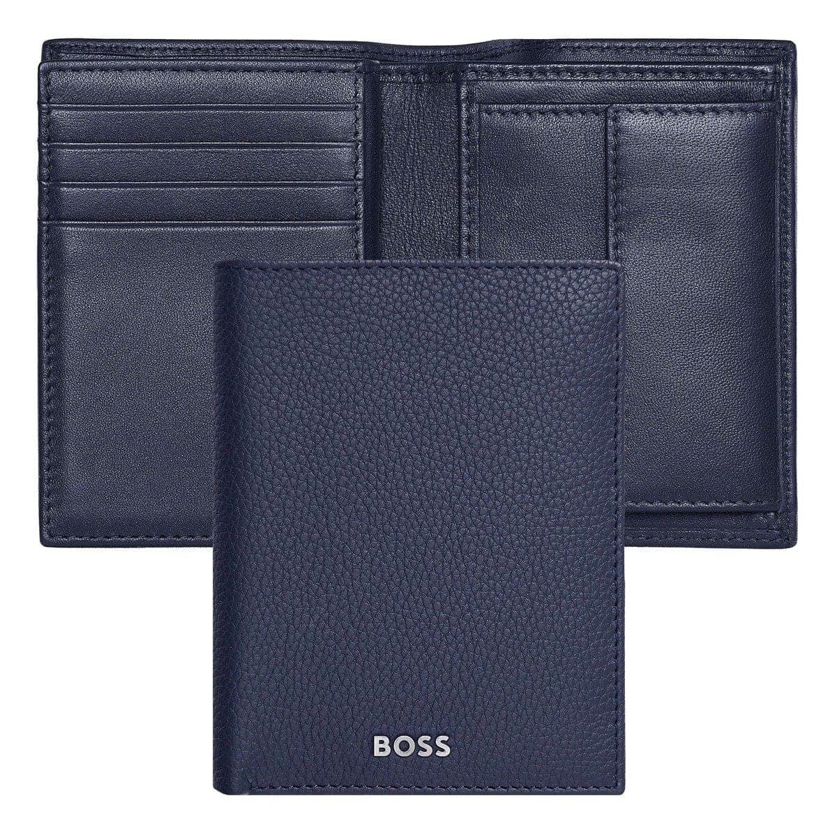 HUGO BOSS, Credit card holder, Classic Grained, Navy