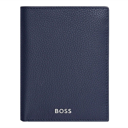 HUGO BOSS, Credit card holder, Classic Grained, Navy