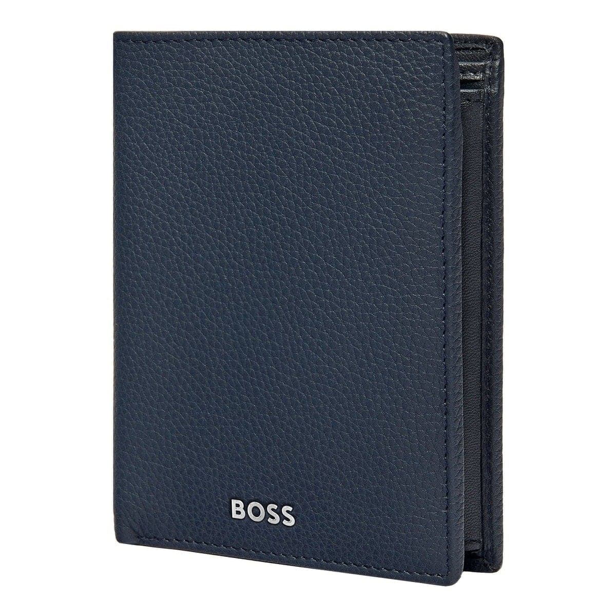 HUGO BOSS, Credit card holder, Classic Grained, Navy