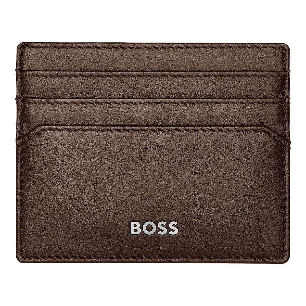 HUGO BOSS Kreditkartenetui, Classic Smooth, Brown, 4