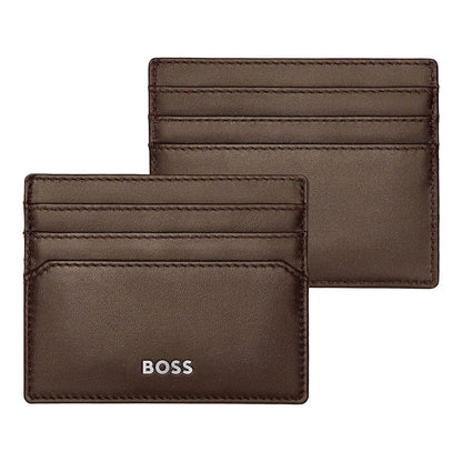 HUGO BOSS Kreditkartenetui, Classic Smooth, Brown, Gesamtansicht, 1
