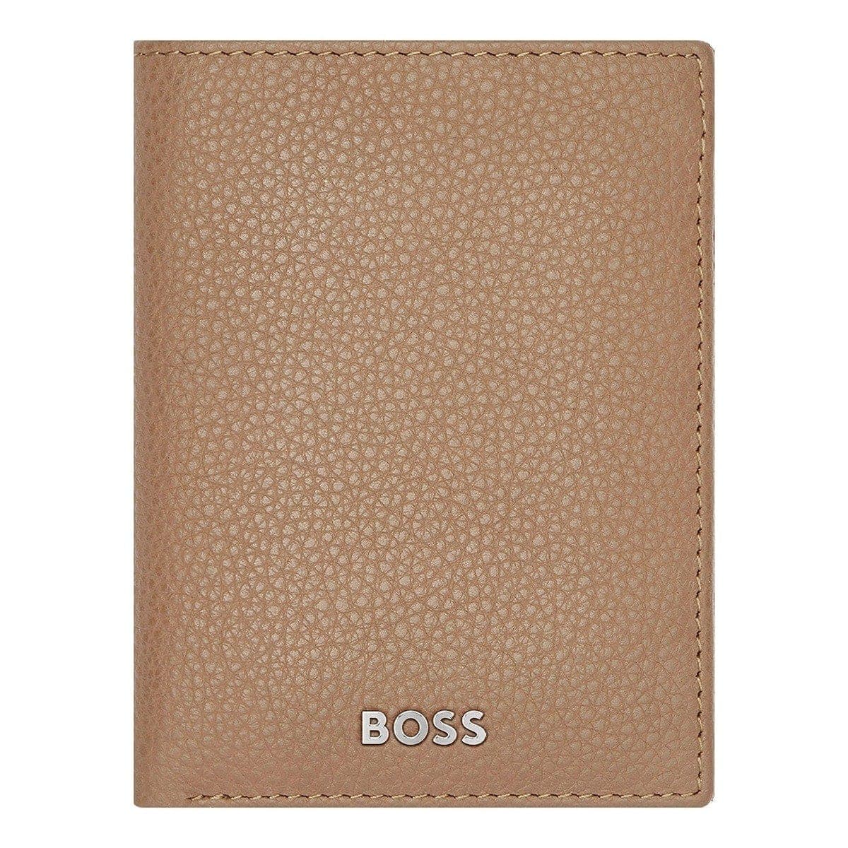HUGO BOSS Kreditkartenetui, Classic Trifold Grained, Camel, 4