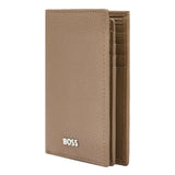 HUGO BOSS Kreditkartenetui, Classic Trifold Grained, Camel, 7