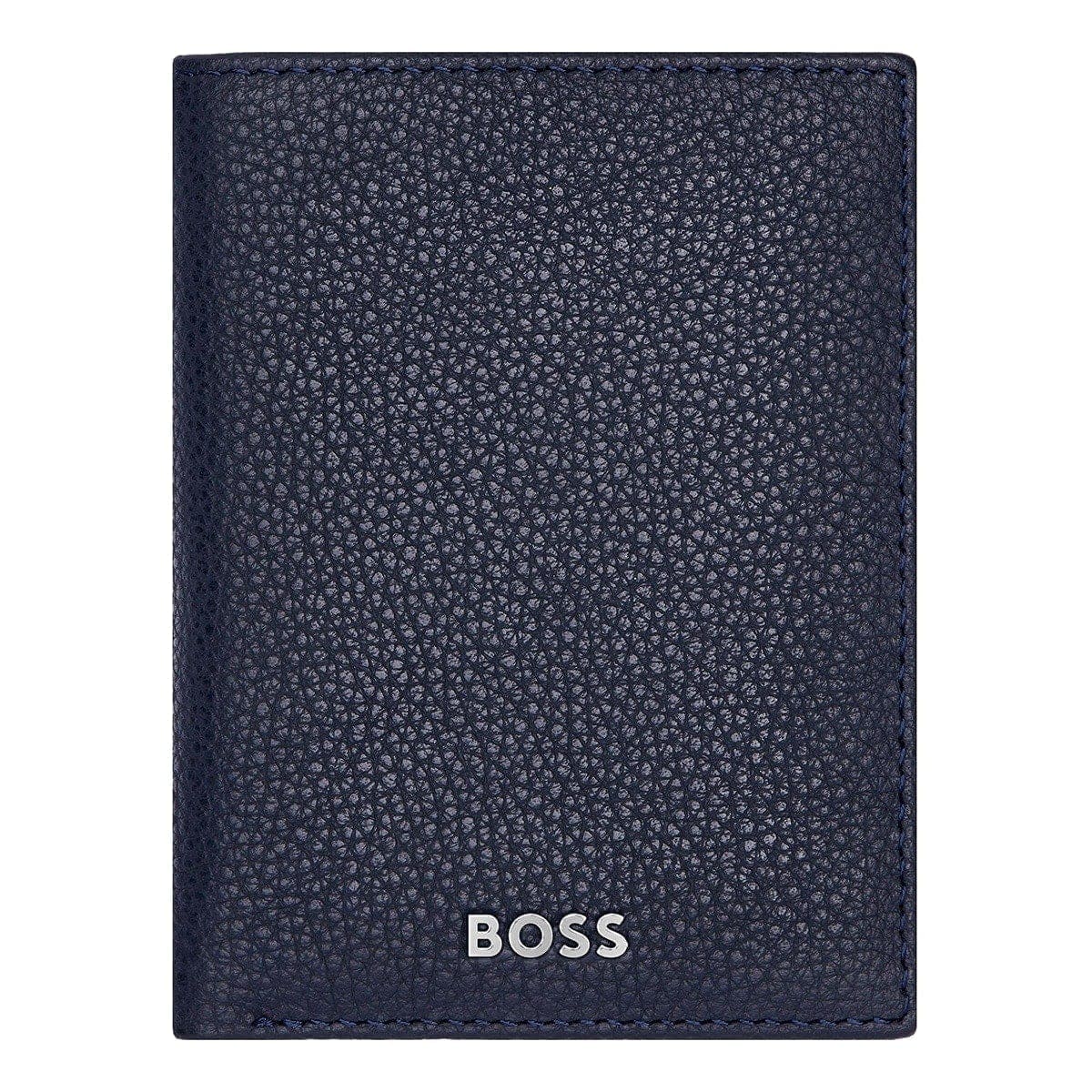 HUGO BOSS Kreditkartenetui, Classic Trifold Grained, Navy, 4