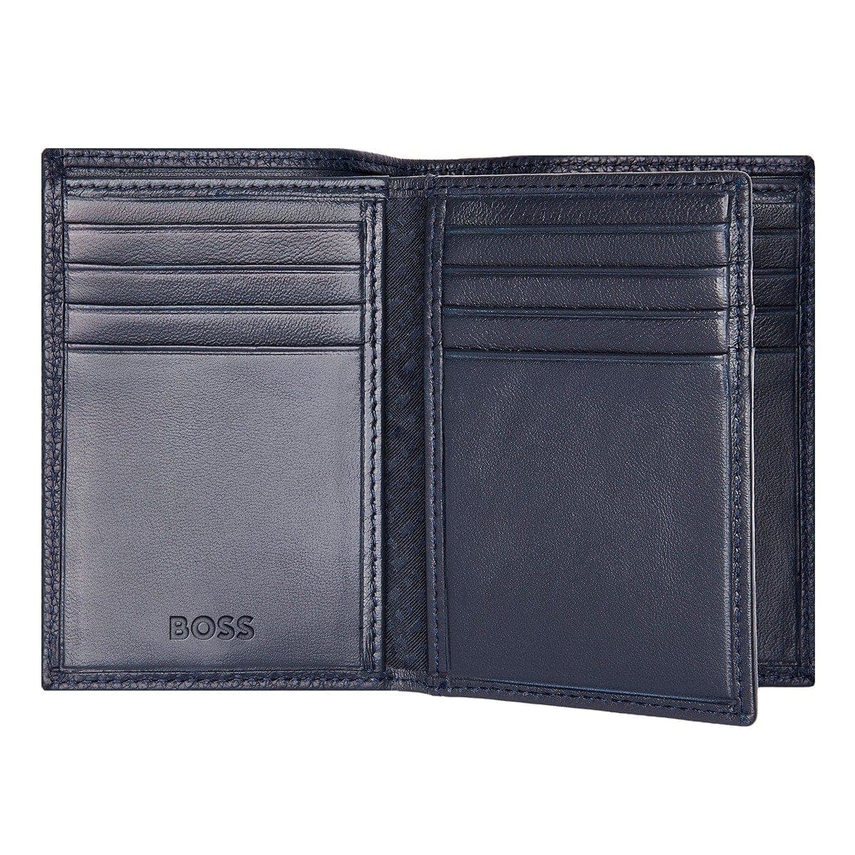 HUGO BOSS Kreditkartenetui, Classic Trifold Grained, Navy, 5