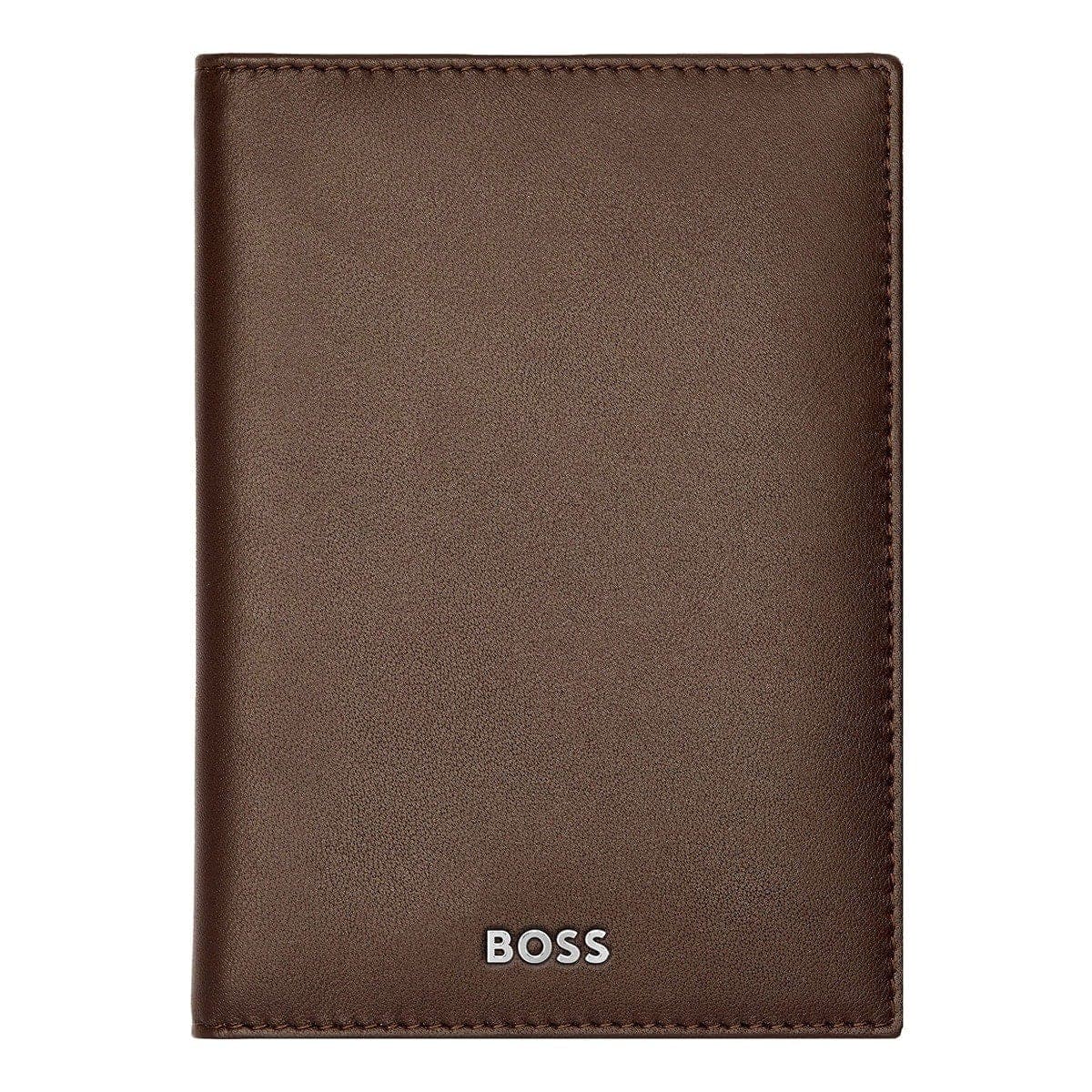 HUGO BOSS Kreditkartenetui, Classic Trifold Smooth, Brown, 4
