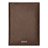 HUGO BOSS Kreditkartenetui, Classic Trifold Smooth, Brown, 4