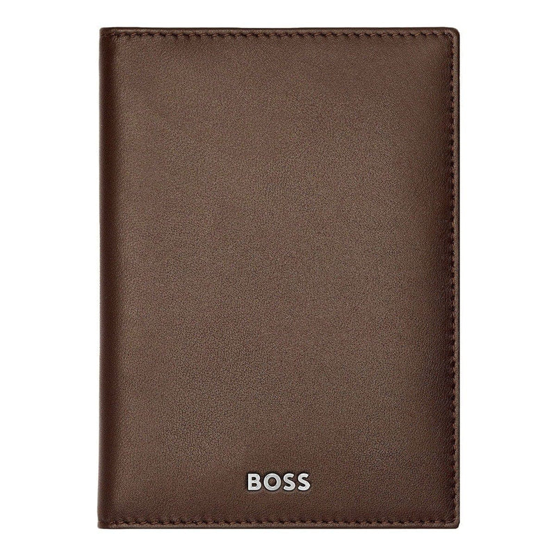 HUGO BOSS Kreditkartenetui, Classic Trifold Smooth, Brown, 4