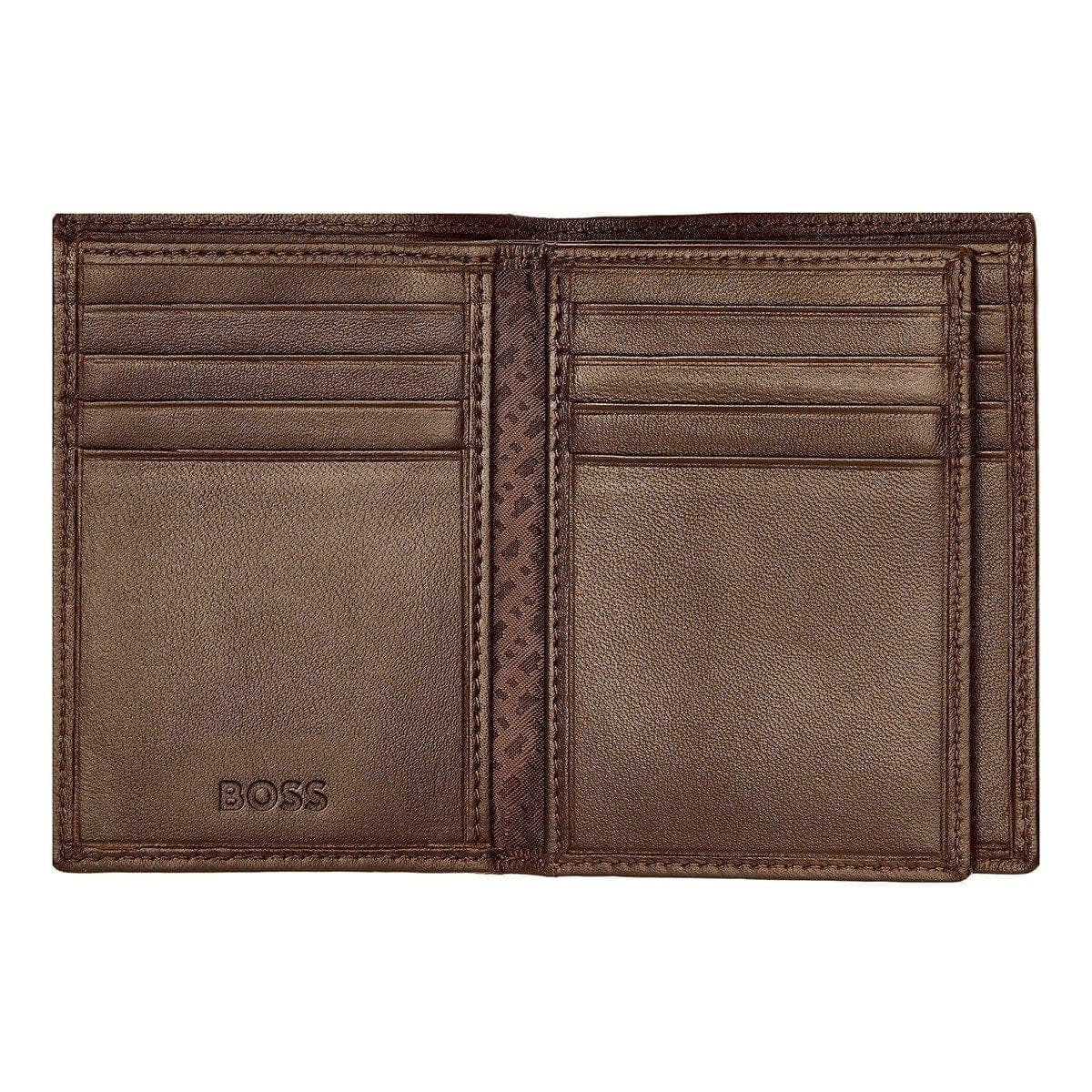 HUGO BOSS Kreditkartenetui, Classic Trifold Smooth, Brown, 5