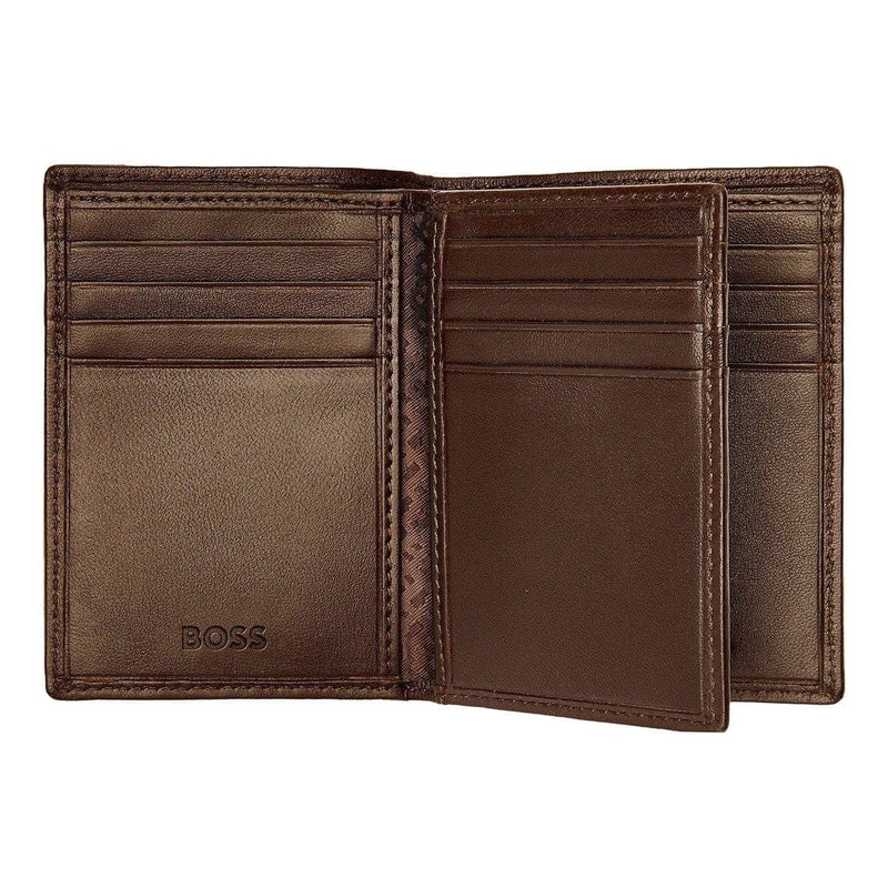 HUGO BOSS Kreditkartenetui, Classic Trifold Smooth, Brown, 6