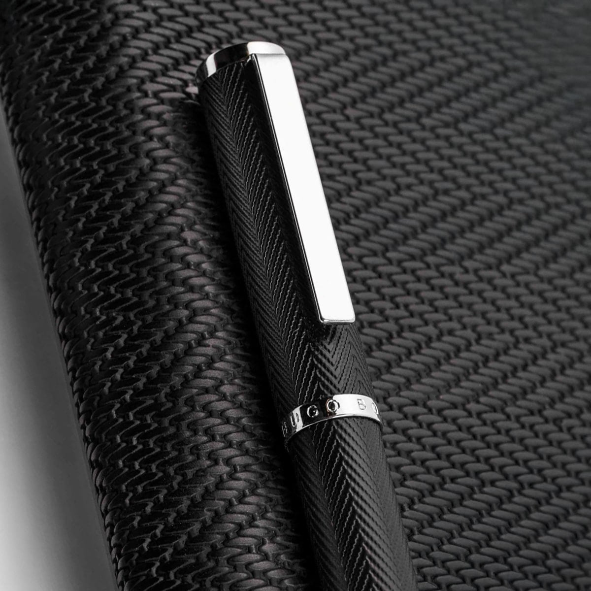 HUGO BOSS, Kugelschreiber Formation Herringbone, chrom