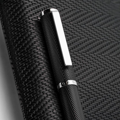 HUGO BOSS, Kugelschreiber Formation Herringbone, chrom