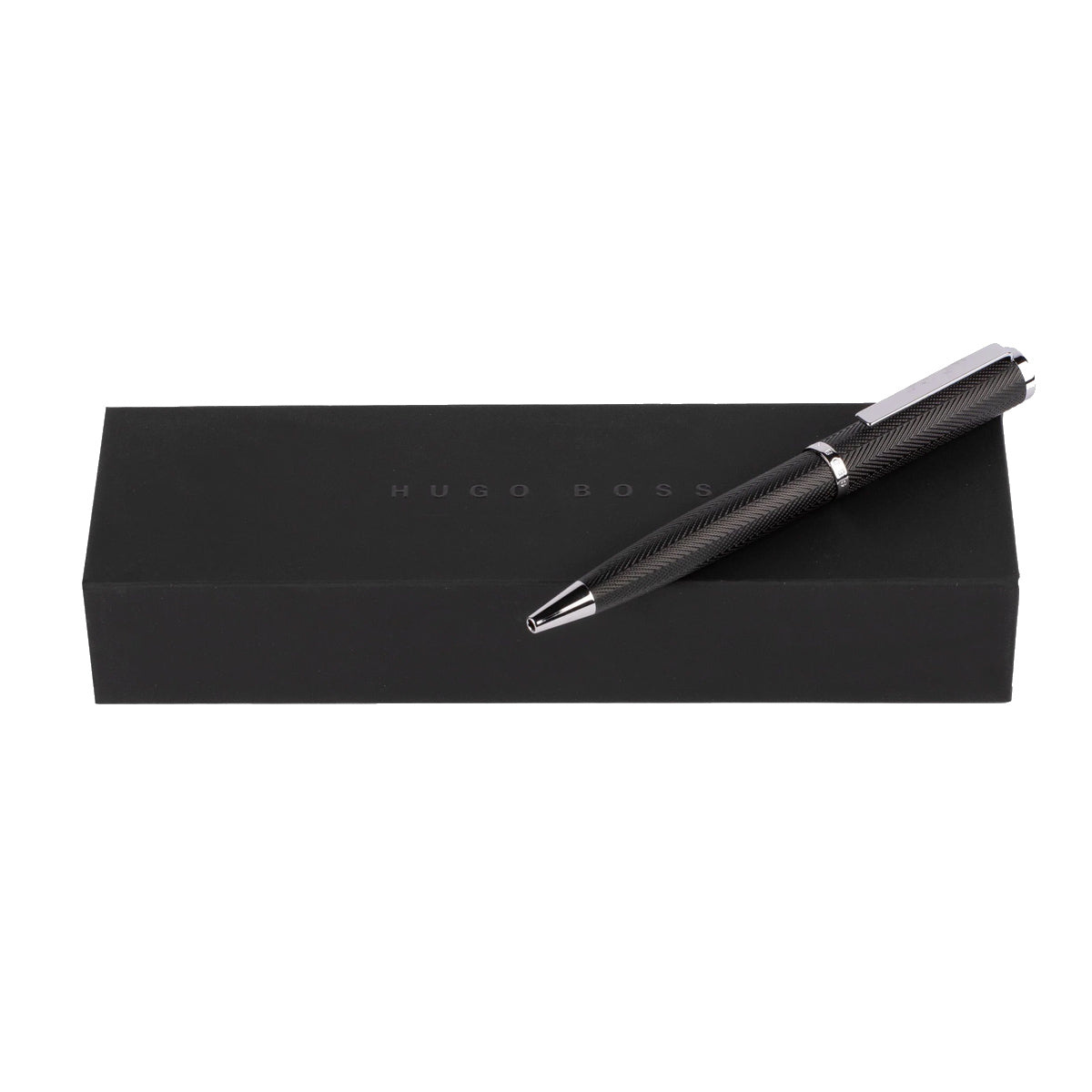 HUGO BOSS, Kugelschreiber Formation Herringbone, chrom