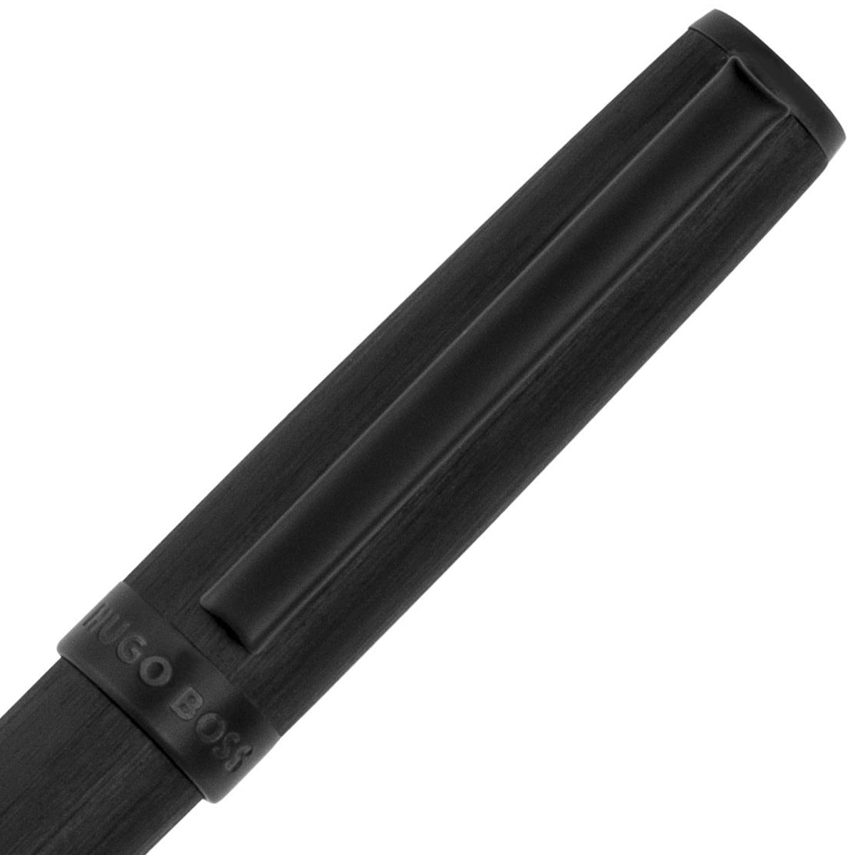 HUGO BOSS Kugelschreiber, Gear Brushed, Black, 3