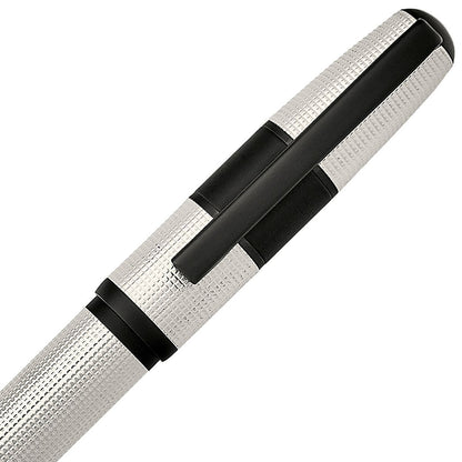 HUGO BOSS Ballpoint Pen, A5 Writing Pad Grid white