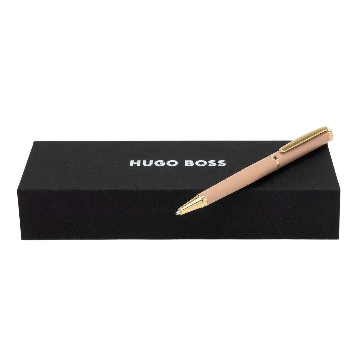 HUGO BOSS, Sophisticated Matte Ballpoint Pen, beige