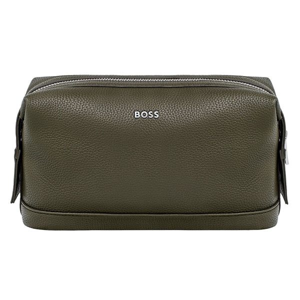 HUGO BOSS Kulturbeutel Classic Grained, Khaki