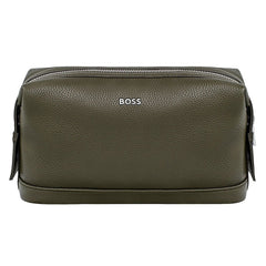 HUGO BOSS Kulturbeutel Classic Grained, Khaki